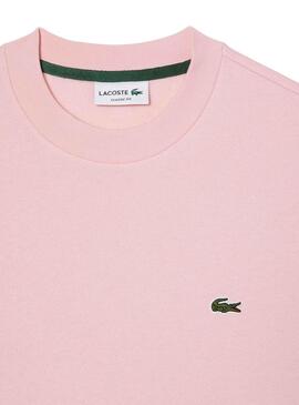 Sudadera Lacoste Basico Rosa para Hombre