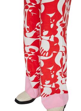 Pantalón Vila Kikki Mat Rojo para Mujer
