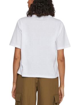 Camiseta Vila Dreamers Boxy Blanco para Mujer