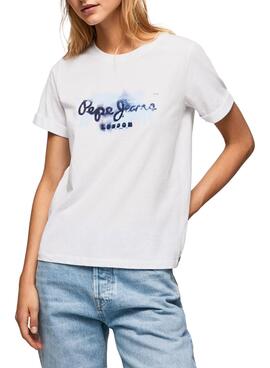 Camiseta Pepe Jeans Goldie Blanco para Mujer