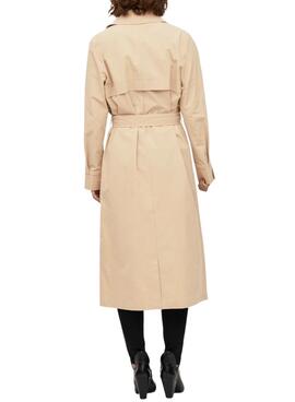 Gabardina Vila Mersin Long Beige para Mujer