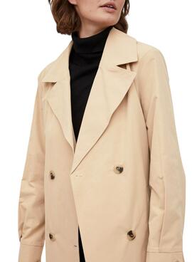 Gabardina Vila Mersin Long Beige para Mujer