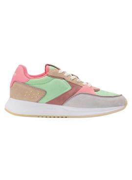 Zapatillas Hoff Rambla Rosa y Verde Para Mujer