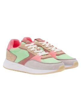 Zapatillas Hoff Rambla Rosa y Verde Para Mujer