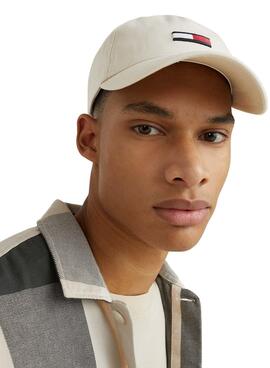 Gorra Tommy Jeans Flag Cap Beige 