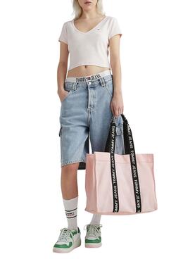Bolso Tommy Jeans Essential Tote Rosa 