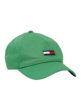 Gorra Tommy Jeans Flag Cap Verde 