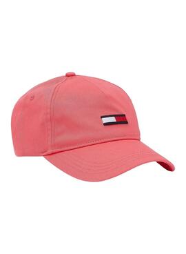 Gorra Tommy Jeans Flag Cap Rosa 