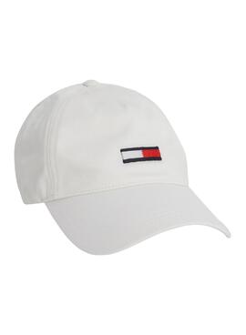 Gorra Tommy Jeans Flag Cap Blanco