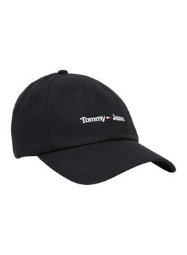 Gorra Tommy Jeans Sport Cap Negro Para Mujer