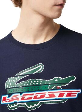 Camiseta Lacoste Sport Marino para Hombre