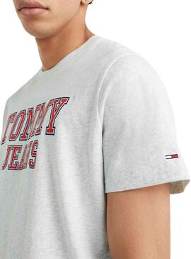 Camiseta Tommy Jeans Essential Gris para Hombre