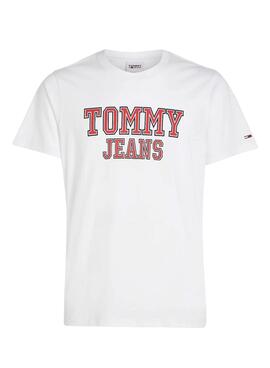 Camiseta Tommy Jeans Essential Blanco Para Hombre