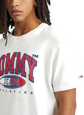 Camiseta Tommy Jeans Graphic Blanco Hombre