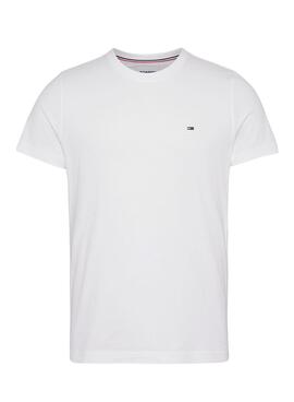 Camiseta Tommy Jeans Original Jersey Blanco Hombre