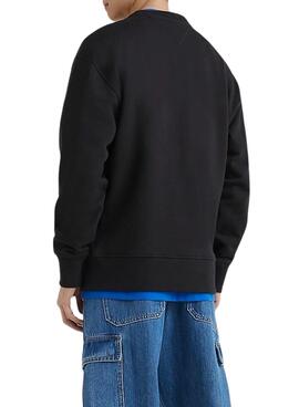 Sudadera Tommy Jeans College Pop Negro Hombre