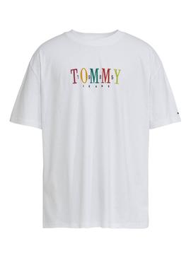 Camiseta Tommy Jeans 1985 Blanco Hombre