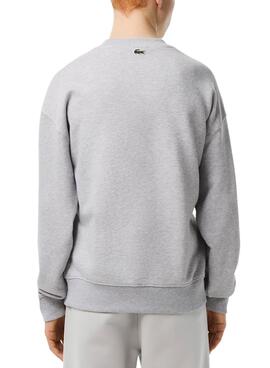 Sudadera Lacoste Cocodrilo Gris para Hombre