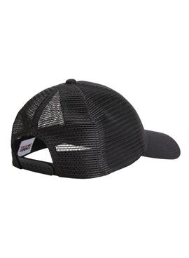 Gorra Tommy Jeans Flag Trucker Negro 