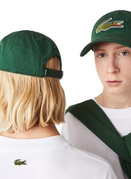 Gorra Lacoste Big Croco Verde para Mujer y Hombre