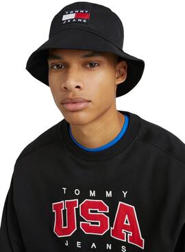 Sombrero Tommy Jeans Heritage Stadium Negro