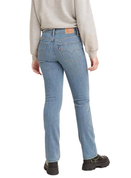 Pantal n Vaquero Levis 724 Light Blue para Mujer