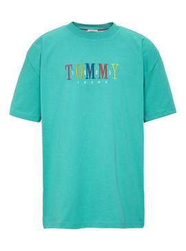 Camiseta Tommy Jeans 1985 Verde Hombre