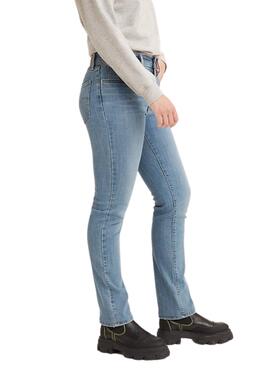 Pantalón Vaquero Levis 724 Light Blue para Mujer