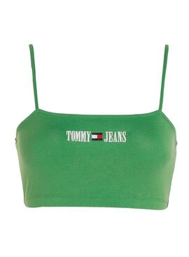 Top Tommy Jeans Ultra Crop Verde para Mujer