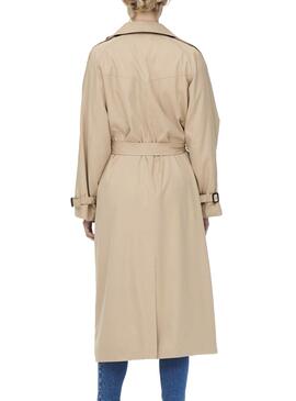 Gabardina Only Chloe Double Beige para Mujer