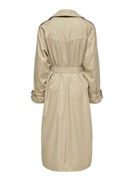 Gabardina Only Chloe Double Beige para Mujer