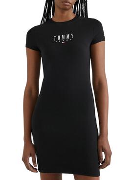 Vestido Tommy Jeans Lala Bodycon Negro para Mujer