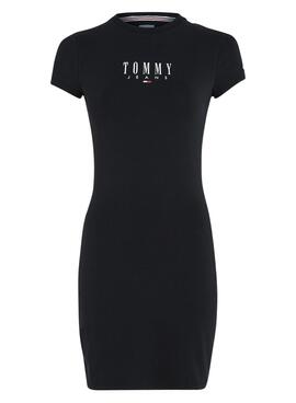 Vestido Tommy Jeans Lala Bodycon Negro para Mujer