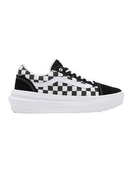 Zapatillas Vans Old Skool Checkerboard Negro Mujer