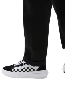 Zapatillas Vans Old Skool Checkerboard Negro Mujer