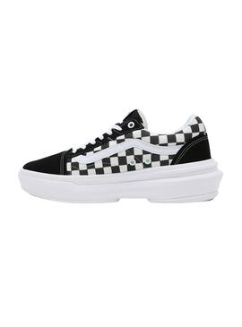 Zapatillas Vans Old Skool Checkerboard Negro Mujer