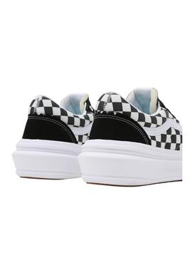 Zapatillas Vans Old Skool Checkerboard Negro Mujer