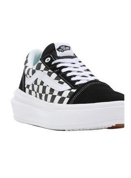 Zapatillas Vans Old Skool Checkerboard Negro Mujer