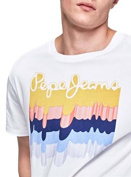 Camiseta Pepe Jeans Liam Blanco Hombre