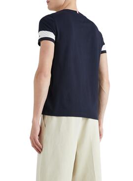 Camiseta Tommy Hilfiger Placement Marino Hombre