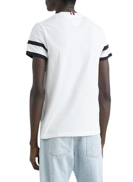 Camiseta Tommy Hilfiger Placement Blanco Hombre