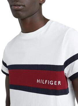 Camiseta Tommy Hilfiger Placement Blanco Hombre