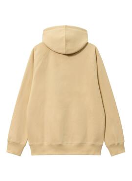 Sudadera Carhartt Hooded Chase Beige Hombre