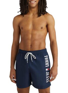 Bañador Tommy Jeans Drawstring Marino Hombre