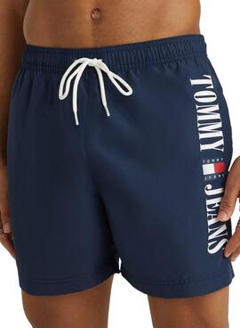 Bañador Tommy Jeans Drawstring Marino Hombre