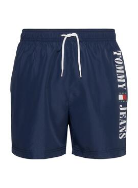 Bañador Tommy Jeans Drawstring Marino Hombre