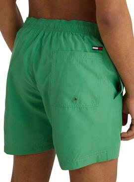 Bañador Tommy Jeans Drawstring Verde Hombre