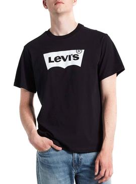 Camiseta Levis Oversized BW Negro Para Hombre 