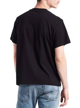 Camiseta Levis Oversized BW Negro Para Hombre 