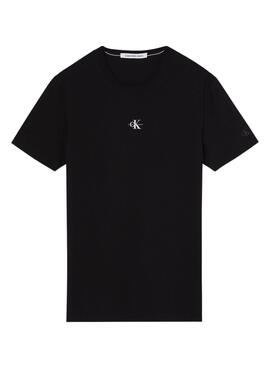 Camiseta Calvin Klein Micro Logo Negro para Hombre